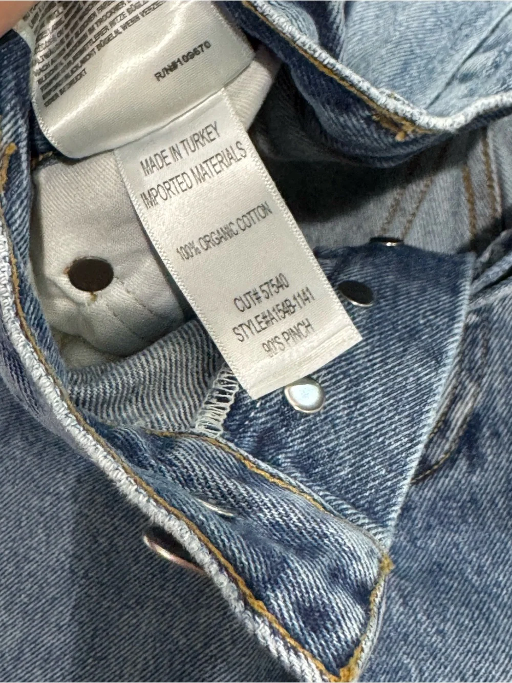 AGOLDE 90’s Pinch Waist Jeans Size 25 High Rise Straight Leg Distressed